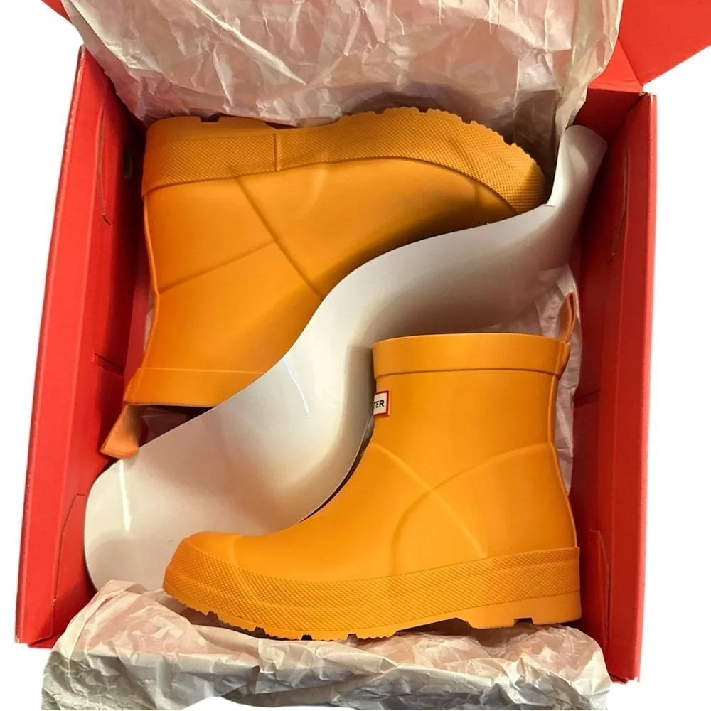 SOLD Hunter unisex children’s Play Boot in Orange - kids size US 2/UK 1 - Picture 10 of 14